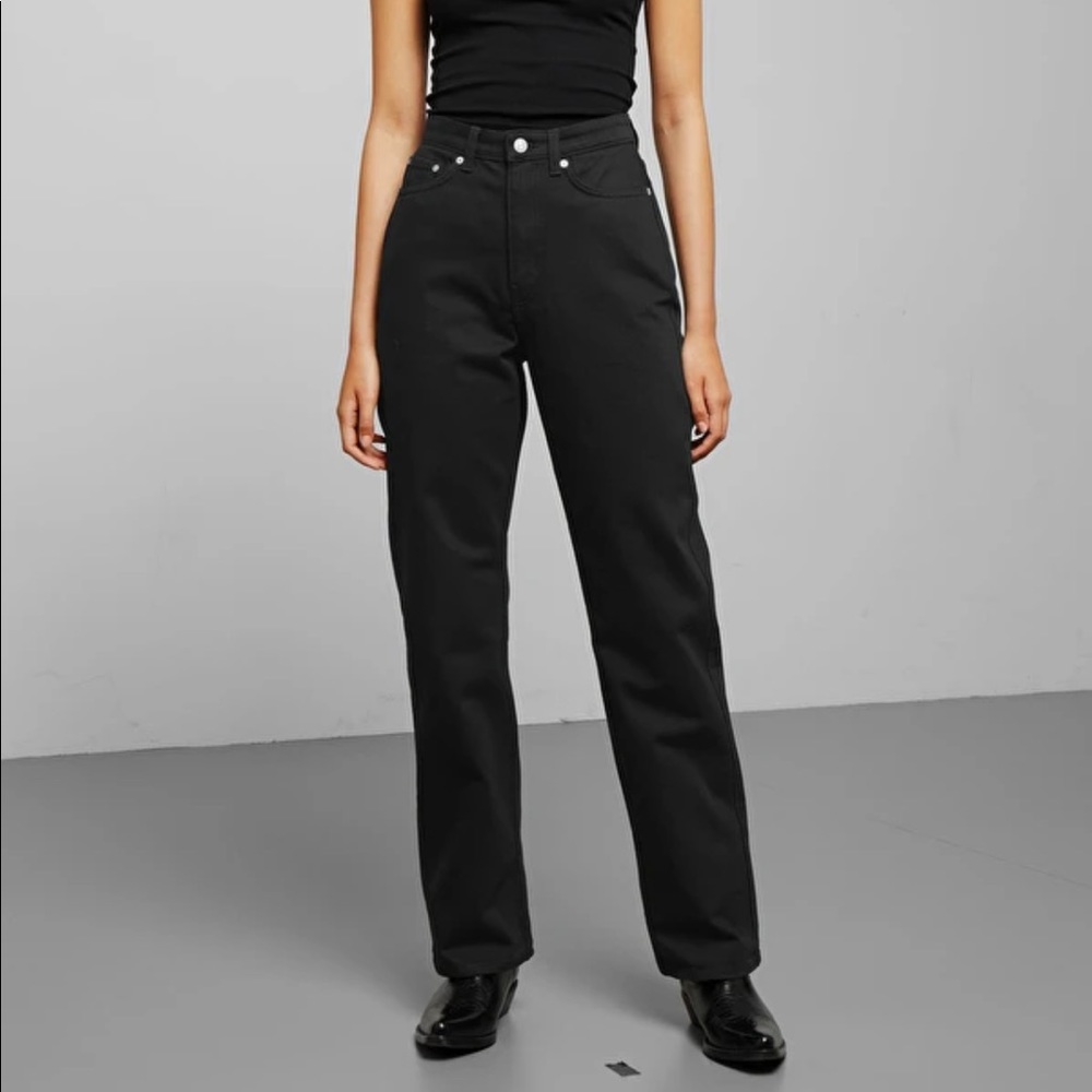 Weekday Rowe super high straight jeans